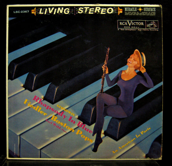 FIEDLER gershwin rhapsody in blue LP VG+ LSC-2367 Living Stereo US SD TAS HP '60 - Shuga Records
