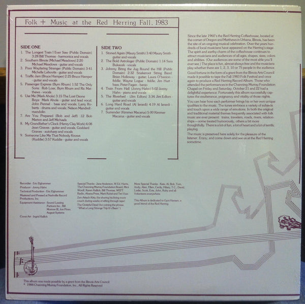 FOLK & MUSIC FROM THE RED HERRING fall 1983 LP Private Psych IL & OR - Shuga Records