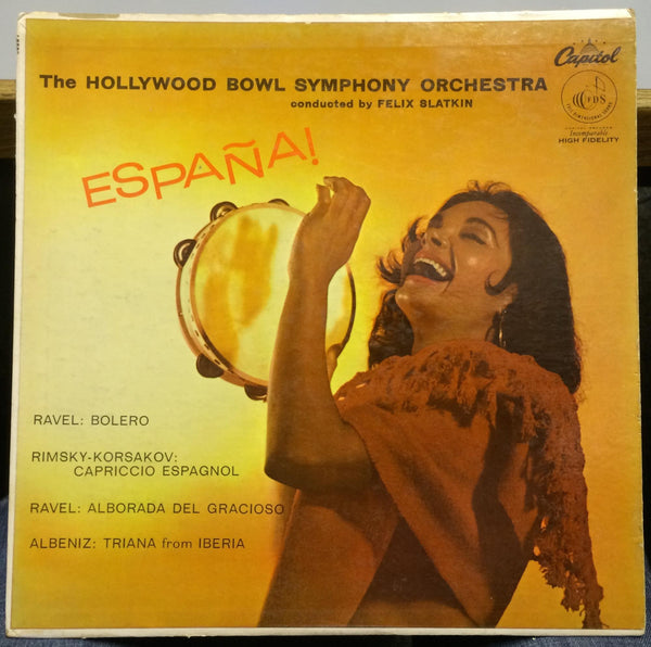 Felix Slatkin - Espana LP VG+ P 8357 Capitol USA Mono FDS Ravel/Albeniz - Shuga Records