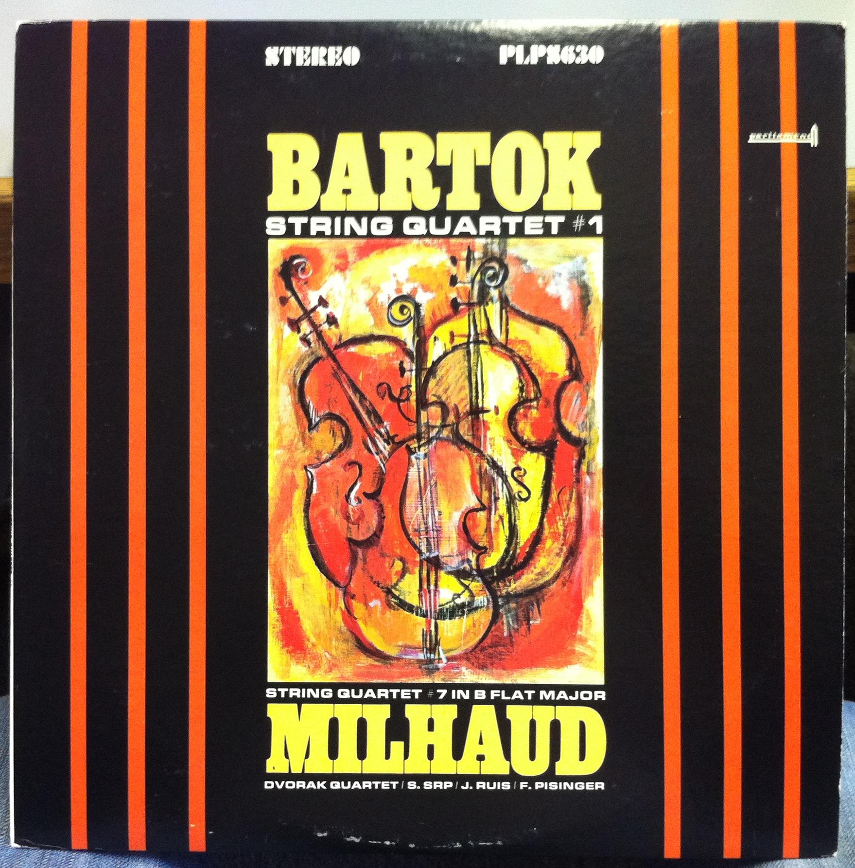 Dvorak Quartet - Bartok String No 1 & Milhaud String No 7 LP Mint- PLPS 630 - Shuga Records