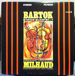 Dvorak Quartet - Bartok String No 1 & Milhaud String No 7 LP Mint- PLPS 630 - Shuga Records