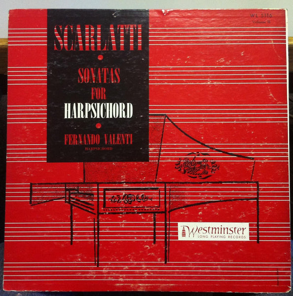 Fernando Valenti - Scarlatti Sonatas For Harpsichord Vol II LP VG+ WL 5116 Vinyl - Shuga Records