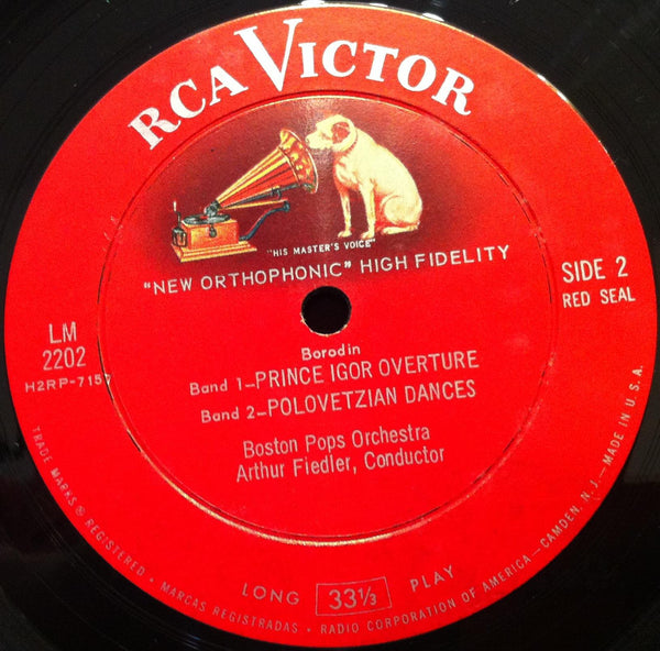 Fiedler - Pops Caviar LP VG LM-2202 Mono USA RCA 1958 Borodin 1st Cover - Shuga Records