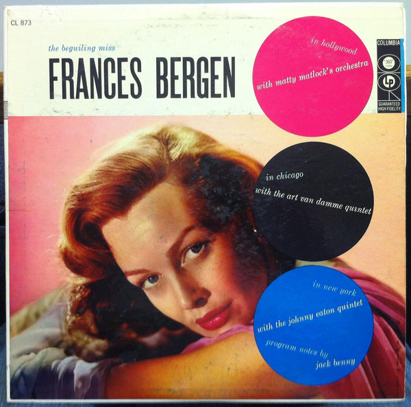 Frances Bergen - The Beguiling Miss LP VG+ CL 873 Vinyl 1957 6i 1st Press - Shuga Records