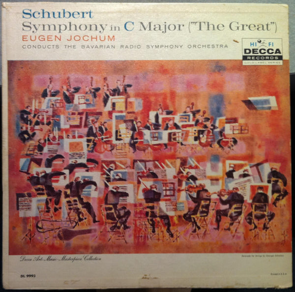 Eugen Jochum - Schubert Symphony In C The Great LP VG Pink Label Promo DL 9993 - Shuga Records