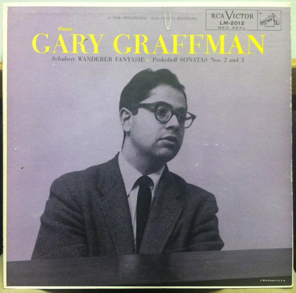Gary Graffman - Schubert & Prokofieff LP VG+ LM-2012 Mono USA 1956 1S/1S Record - Shuga Records