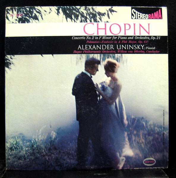 ALEXANDER UNINSKY chopin piano concerto no 2 LP VG+ BC 1037 Stereo US Epic Gold - Shuga Records
