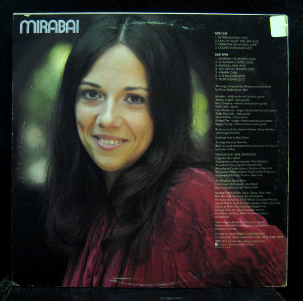 Mirabai - S/T LP VG+ SD 18144 Vinyl 1975 Record - Shuga Records