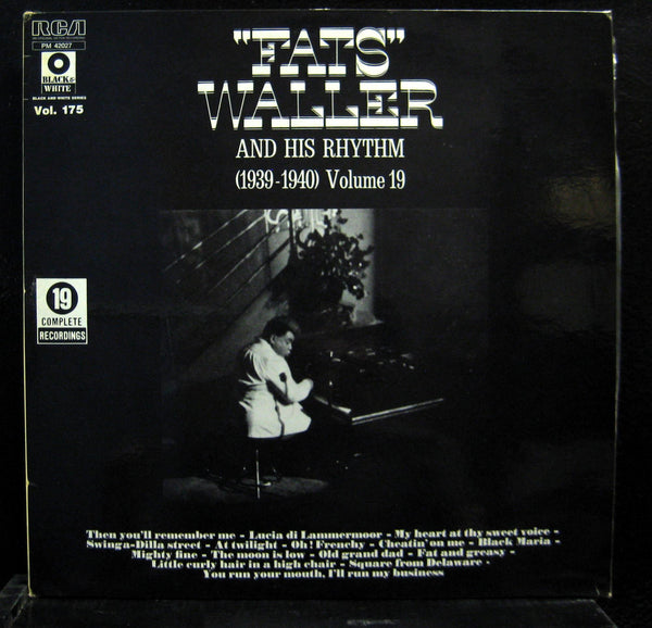 Fats Waller - 1939-1940 Volume 19 LP Mint- PM 42027 France Mono Vinyl Record - Shuga Records