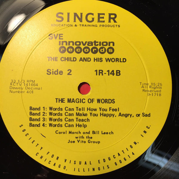 Singer Education & Training - The Magic Of Words 2 LP VG+ Spoken Word - Shuga Records