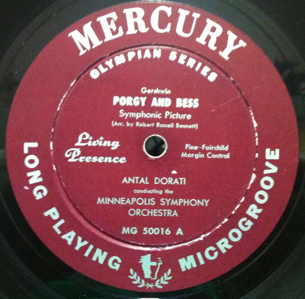 Antal Dorati - Gershwin Porgy & Bess LP VG MG 50016 Mercury 1952 George Maas Art - Shuga Records
