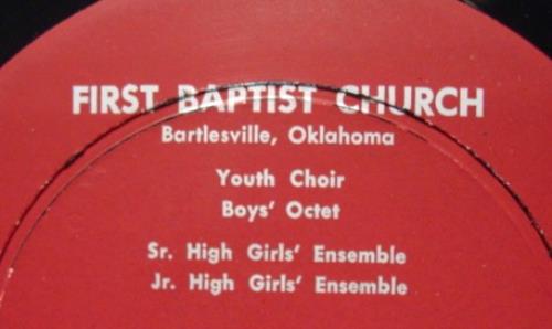 First Baptist Church - Youth Boys Girls Choir LP VG+ 13267 Vinyl 1964 Record - Shuga Records