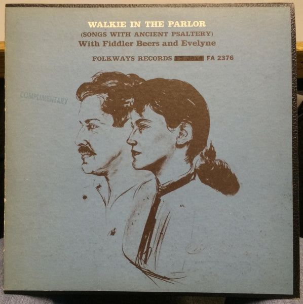 Fiddler Beers & Evelyne - Walkie In The Parlor LP VG+ Promo FA 2376 w/Book 1960 - Shuga Records