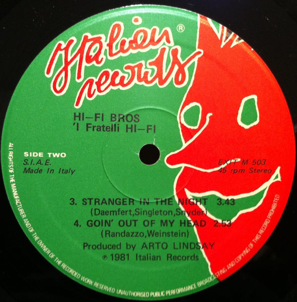 Hi-Fi Bros - I Fratelli Hi-Fi - VG+ EP Record 1981 Italian Italy Vinyl - New Wave / Pop Rock - Shuga Records