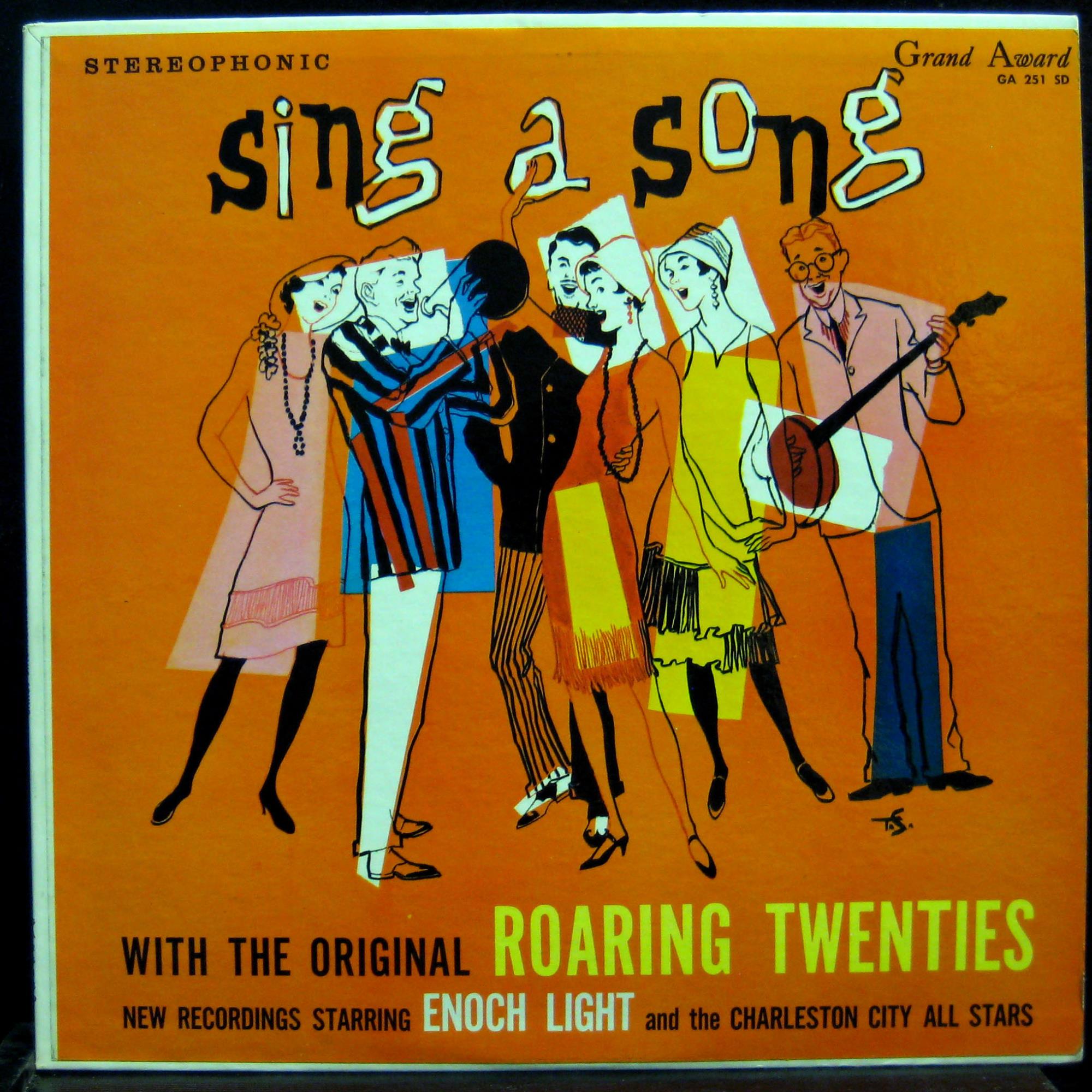 ORIGINAL ROARING 20'S sing a song LP VG+ GA 251 SD Tracy Sugarman Enoch Light - Shuga Records