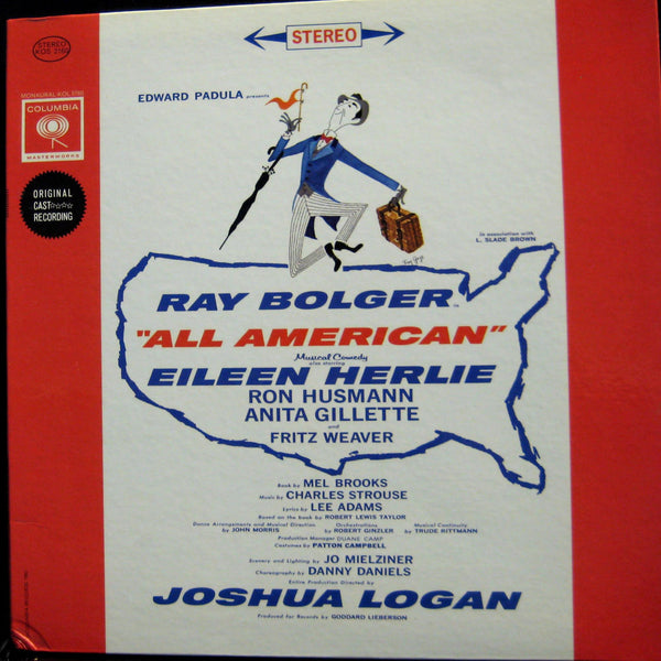 Original Cast - All American LP VG+ KOS 2160 6 Eye Stereo USA Vinyl 1962 Record - Shuga Records