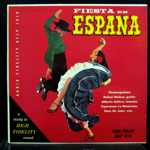 Rafael Molero - Fiesta En Espana LP VG+ AFLP-1819 Mono Vinyl 1957 Record - Shuga Records