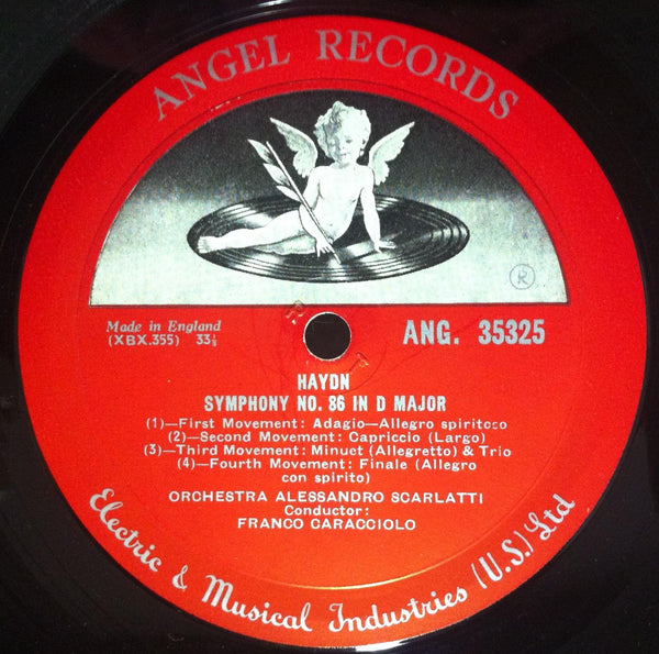Franco Caracciolo - Haydn Symphony No. 86 & 92 LP VG+ ANG 35325 UK Mono 1960 1st - Shuga Records