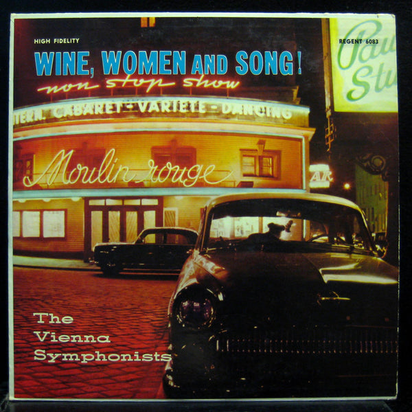 Vienna Symphonists - Wine Women & Song LP VG+ RMG-6083 1st Press RVG Vinyl - Shuga Records