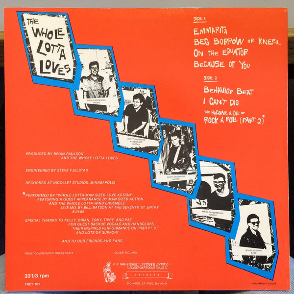 The Whole Lotta Loves - Recline And Fall Of Rock N Roll Part 2 - Mint- LP Record 1985 Treasure City Stereo Vinyl - New Wave / Alt Rock - Shuga Records