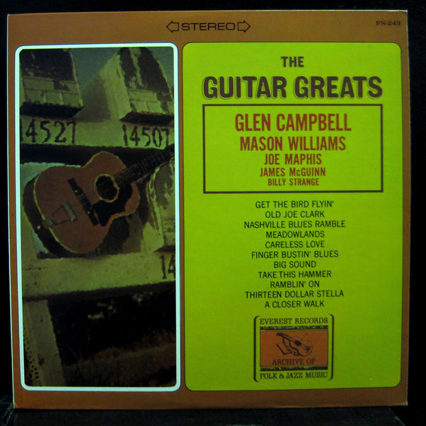 Various Everest Folk - The Guitar Greats LP VG+ FS 243 Vinyl Record - Shuga Records