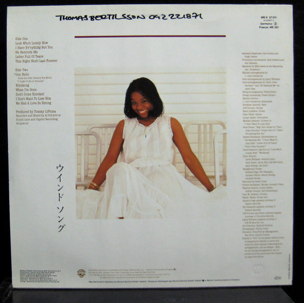 Randy Crawford - Windsong LP Mint- K-57011 German Vinyl 1982 Record - Shuga Records