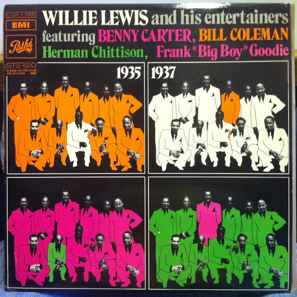 Willie Lewis And His Entertainers - 1935-1937 Featuring Benny Carter, Bill Coleman, Herman Chittison, Frank "Big Boy" Goodie - Mint- LP Record 1970s Pathé EMI France Vinyl - Jazz / Swing / Big Band - Shuga Records