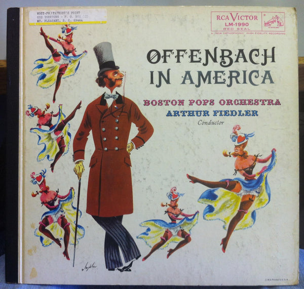 Fiedler - Offenbach In America LP VG+ LM-1990 Mono w/Book Constantin Alajalov - Shuga Records