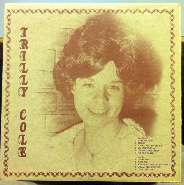 Trilly Cole - Trilly Cole - VG+ LP Record 1970s Leson International Private USA Vinyl - Country - Shuga Records