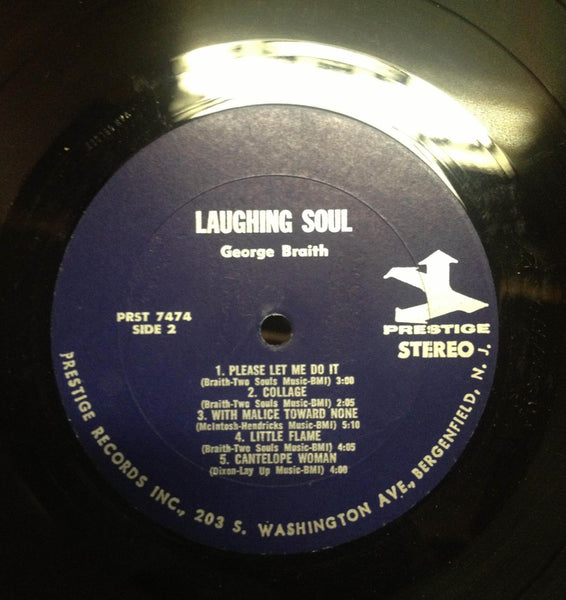 George Braith - Laughing Soul - VG+ LP Record 1966 Prestige USA Stereo Original Vinyl - Jazz / Soul-Jazz - Shuga Records