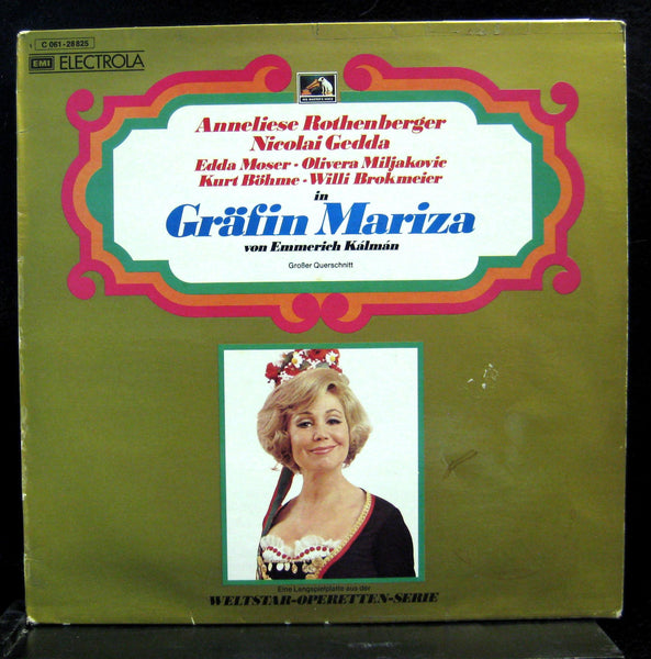 Anneliese Rothenberger / Nicolai Gedda - Kalman Grafin Mariza LP VG+ 1C061-28825 - Shuga Records
