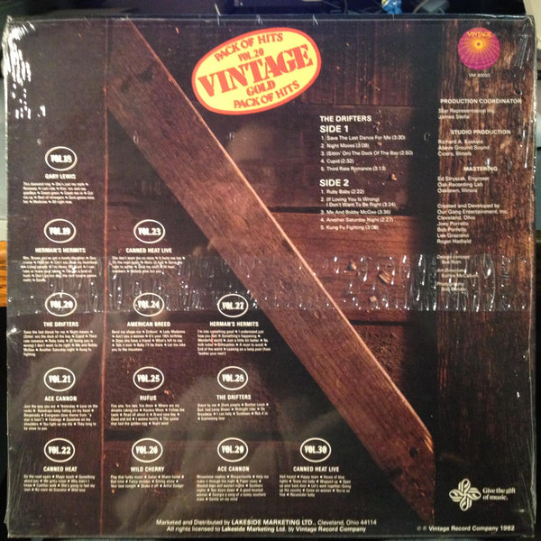 The Drifters - Vintage Gold Pack Of Hits Vol 20/Xx LP New Sealed VNF 80020 1st - Shuga Records