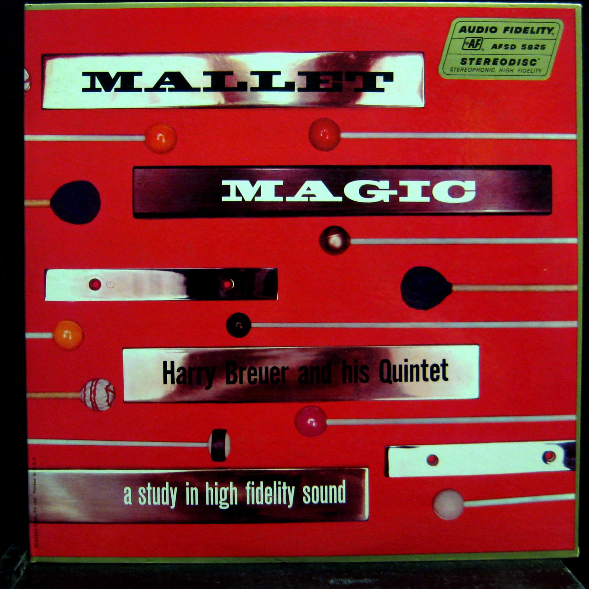 HARRY BREUER QUINTET mallet magic LP Mint- AFSD-5825 Vinyl 1958 Record - Shuga Records