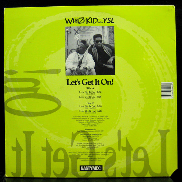 Whiz Kid w/ YSL - Let's Get It On 12" Mint- IGU 76991 1 Vinyl 1990 Record - Shuga Records