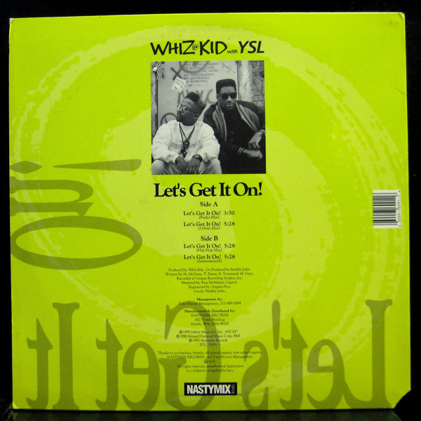 Whiz Kid w/ YSL - Let's Get It On 12" Mint- IGU 76991 1 Vinyl 1990 Record