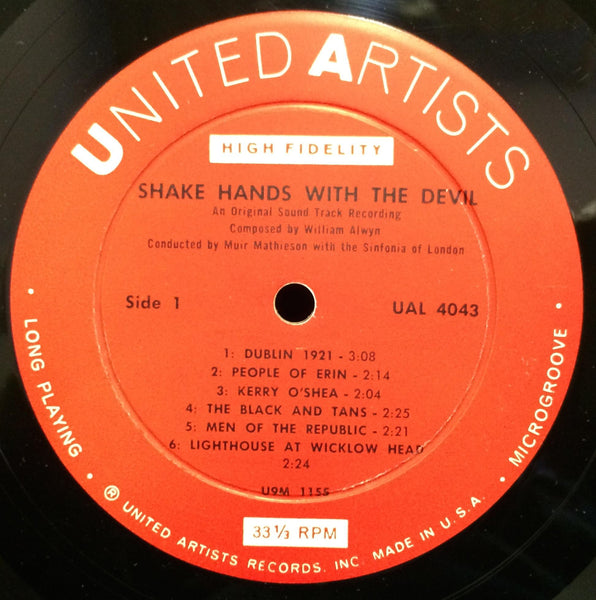 Muir Mathieson Soundtrack - Shake Hands With The Devil LP Mint- UAL 4043 Mono - Shuga Records