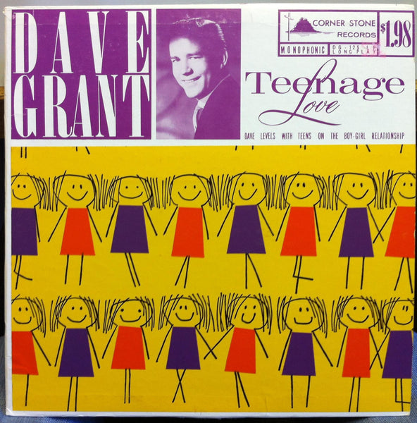 Dave Grant - Teenage Love - VG+ LP Record 1960s CornerStone USA Vinyl - Spoken Word / Non-Music / Religious - Shuga Records