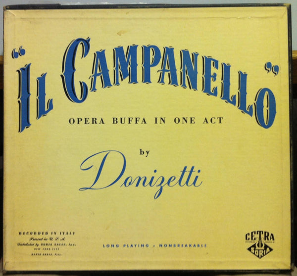 Alfredo Simonetto - Donizetti Il Campanello LP VG+ 50,027 1949 1st Cetra Soria - Shuga Records
