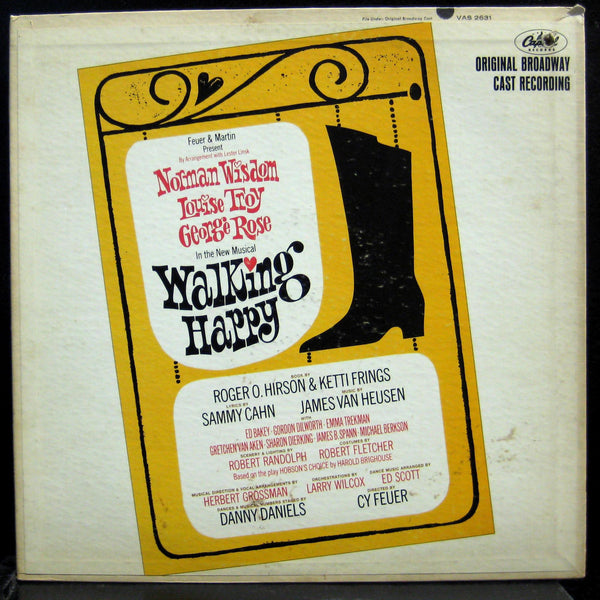 Original Broadway Cast - Walking Happy LP VG+ VAS 2631 Vinyl 1966 Record - Shuga Records