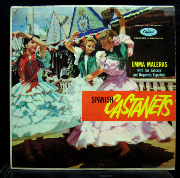 Emma Maleras - Spanish Castanets LP VG+ T-10157 Vinyl 1958 Capitol USA Mono - Shuga Records