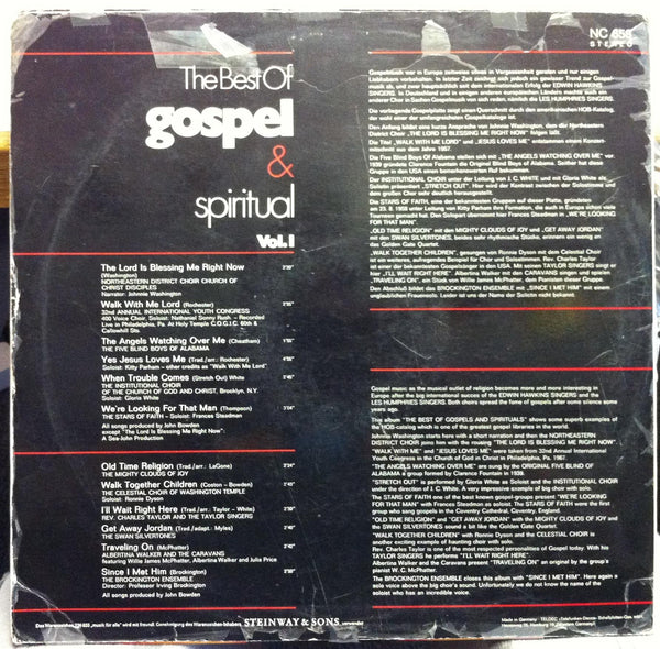 Various - The Best Of Gospels & Spirituals Vol 1 LP VG NC 658 Scepter German - Shuga Records