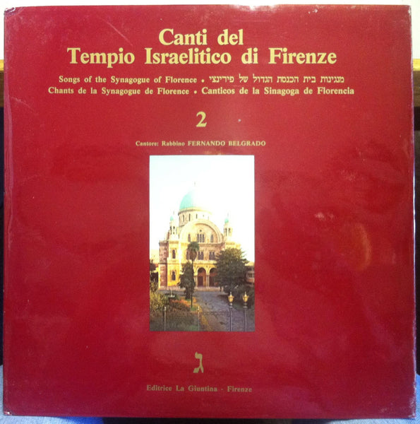 Fernando Belgrado - Songs Of The Synagogue Of Florence LP Mint- Italy w/Book - Shuga Records