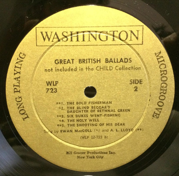 EWAN MACCOLL & A. L. LLOYD english scottish popular ballads vol 9 LP Mint- USA - Shuga Records