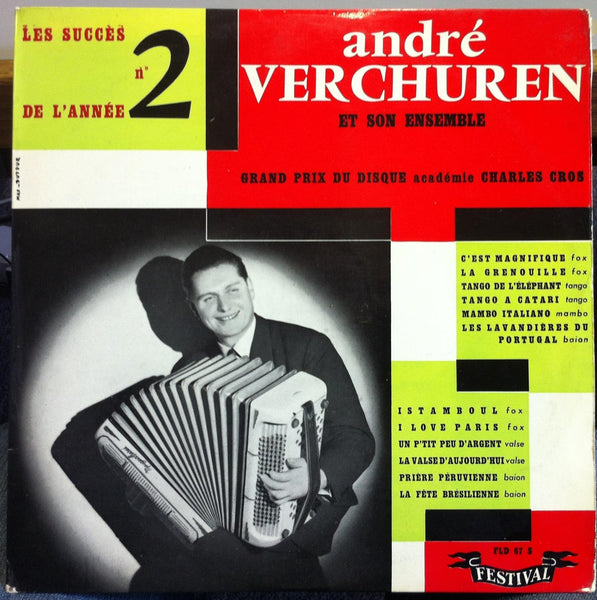 Andre Verchuren Les Plus Grands Susses Del L'Annee No 2 10" VG+ Fld 67 S 1955 - Shuga Records