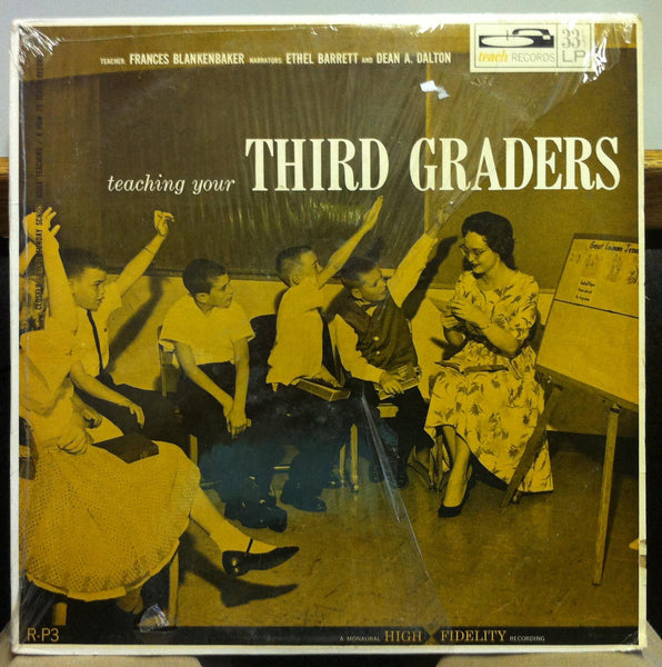 FRANCES BLANKENBAKE &  ETHEL BARRETT teaching you third graders LP VG+ 1962 - Shuga Records