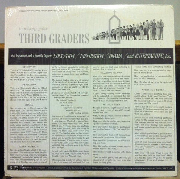 FRANCES BLANKENBAKE &  ETHEL BARRETT teaching you third graders LP VG+ 1962 - Shuga Records