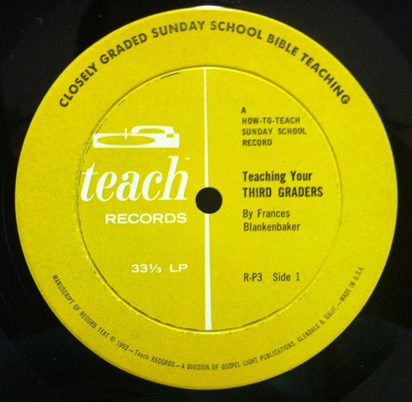 FRANCES BLANKENBAKE &  ETHEL BARRETT teaching you third graders LP VG+ 1962 - Shuga Records