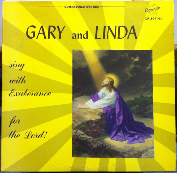 Gary & Linda Brown - Sing With Exuberance For The Lord LP VG+ Private Xian 60's - Shuga Records