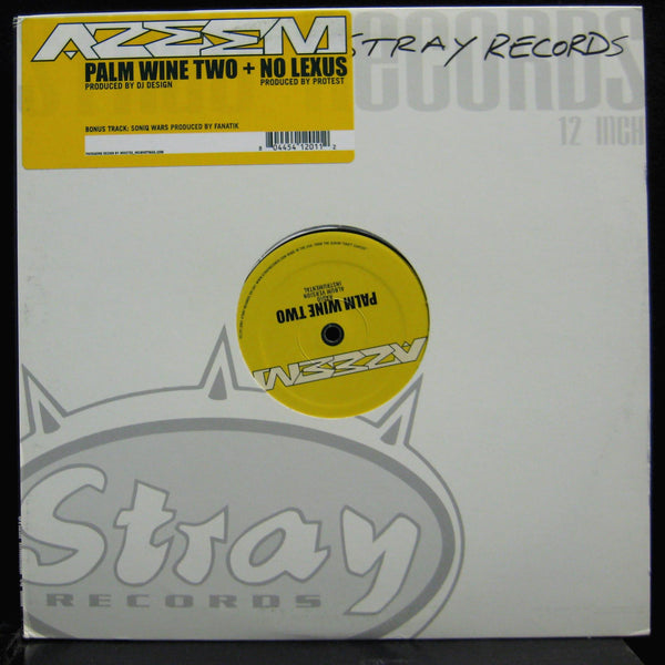 Azeem - Palm Wine Two / No Lexus 12" Mint- STY-1-41201 Vinyl 2001 Record - Shuga Records