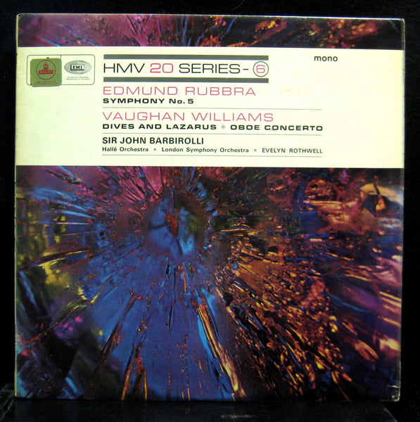 Evelyn Rothwell - Rubba & Vaughan Williams Oboe LP Mint- HQM 1016 Odeon 1966 UK - Shuga Records